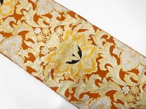 アンティーク　唐花模様織り出し袋帯（着用可）